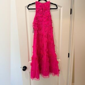 Adrianna Papell Vibrant Pink Floral Dress